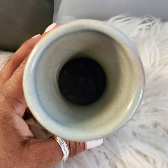 Vintage Things Jamaican 1984 Hand Made Glazed Terracotta Vase - Picture 3 of 6